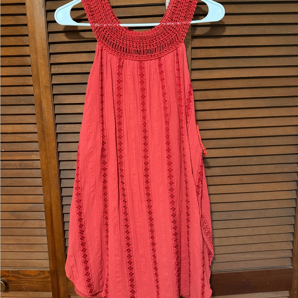 Free People Crochet Yoke Tank Dress